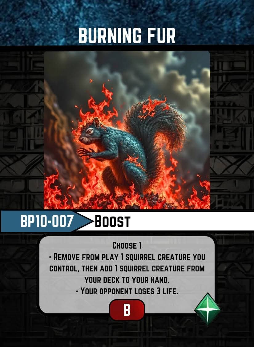 Burning Fur card image