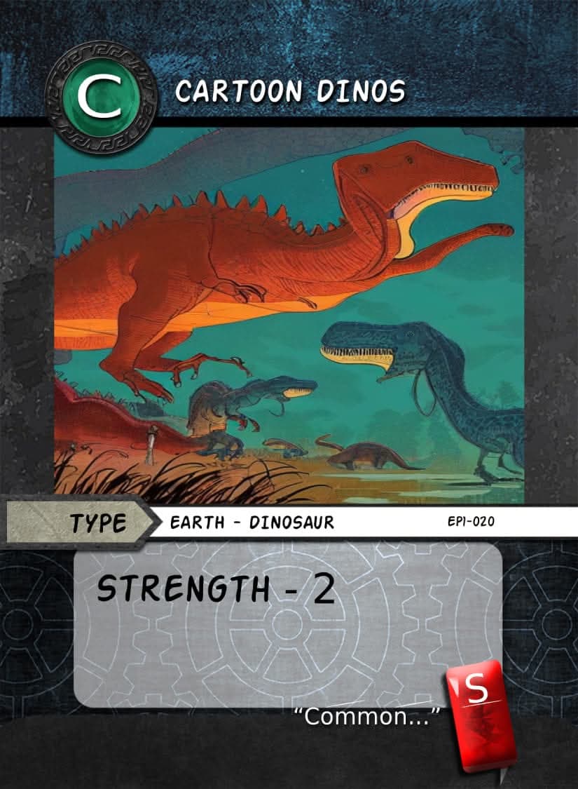 Cartoon Dinos card image