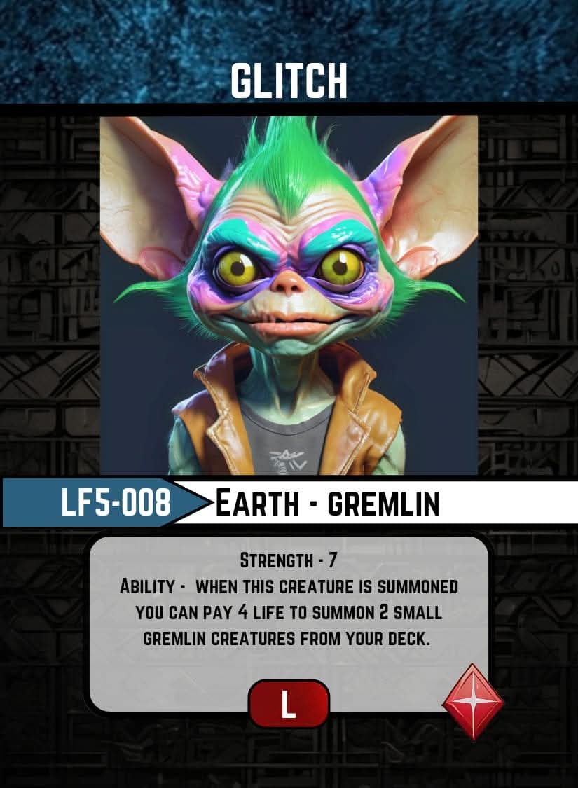 Glitch card image
