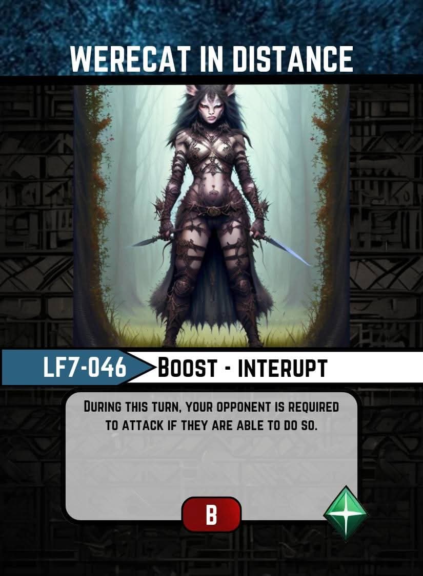 Werecat in Distance card image
