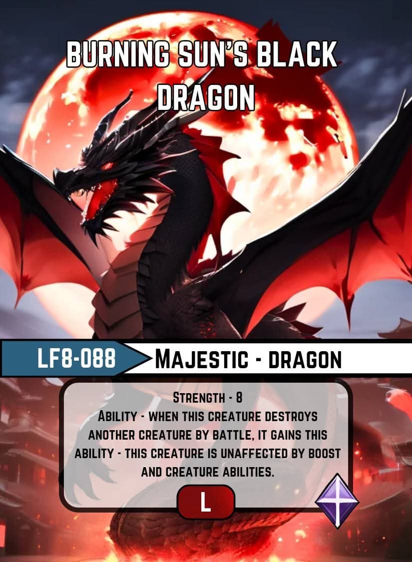 Burning Sun's Black Dragon card image