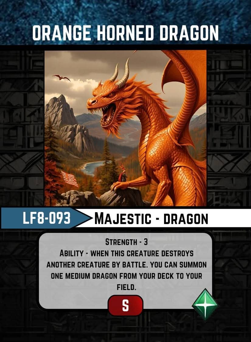 Orange Horned Dragon card image