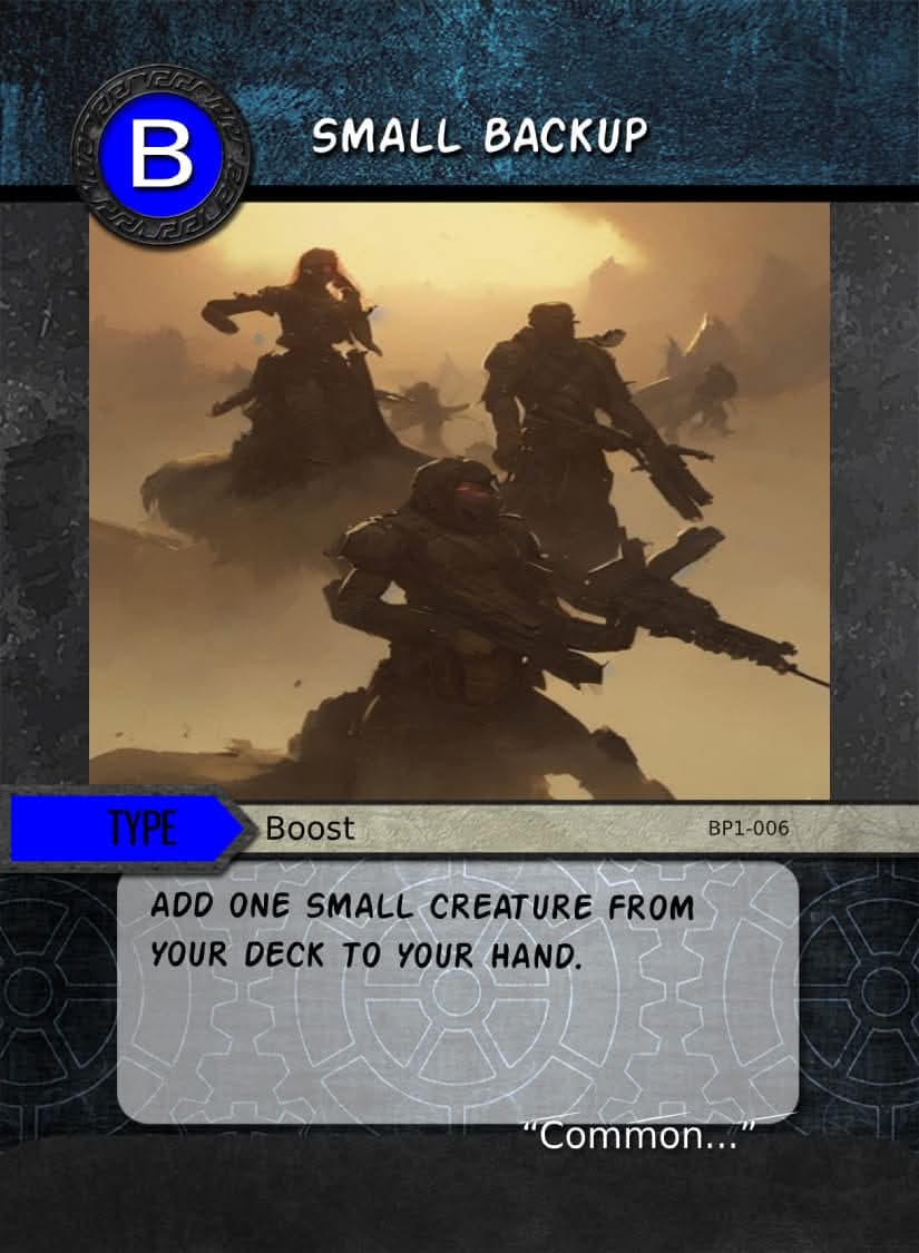Small Backup card image