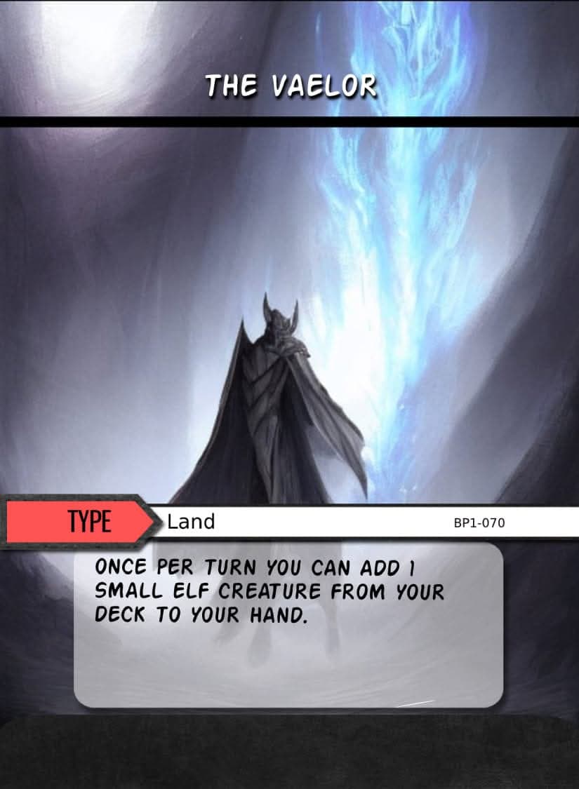 The Vaelor card image