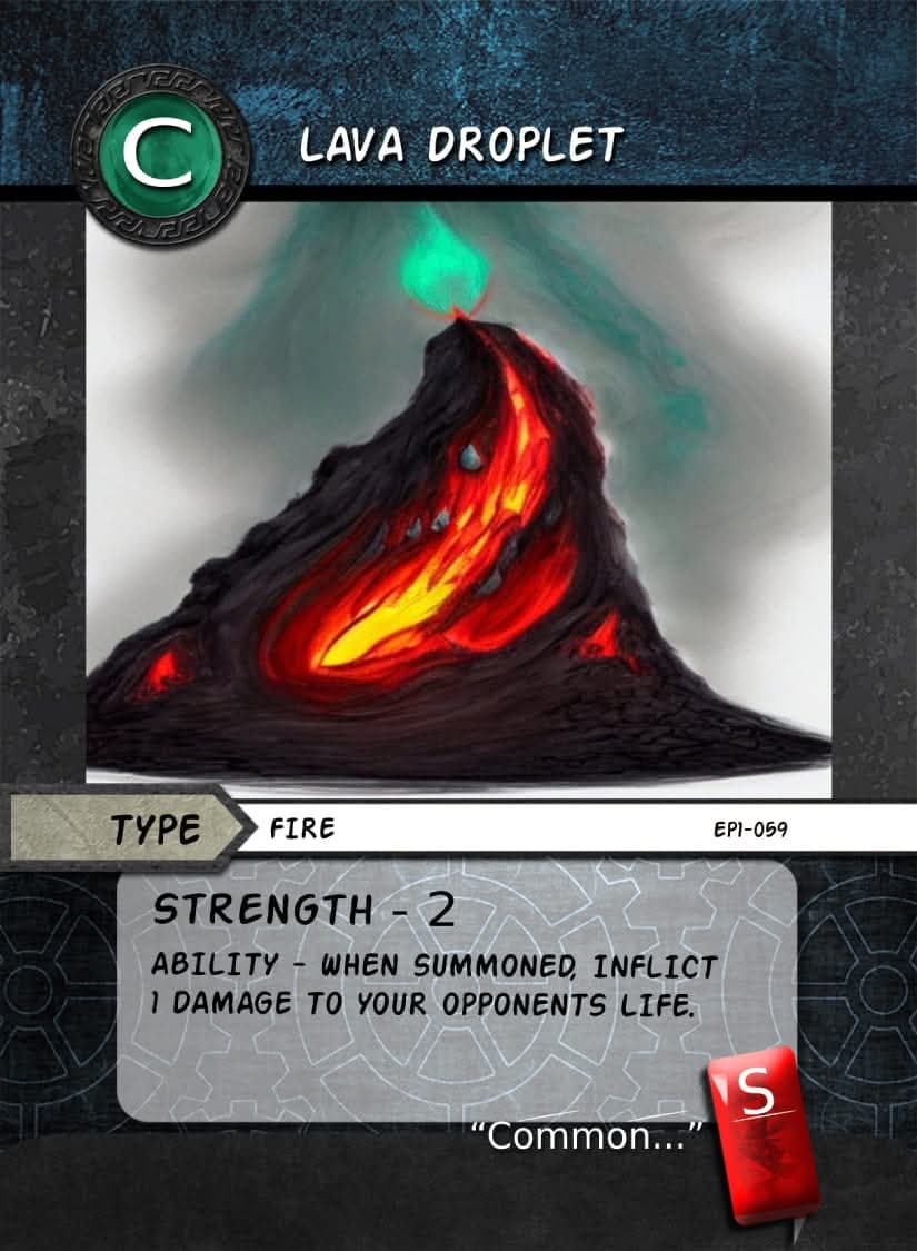 Lava Droplet card image