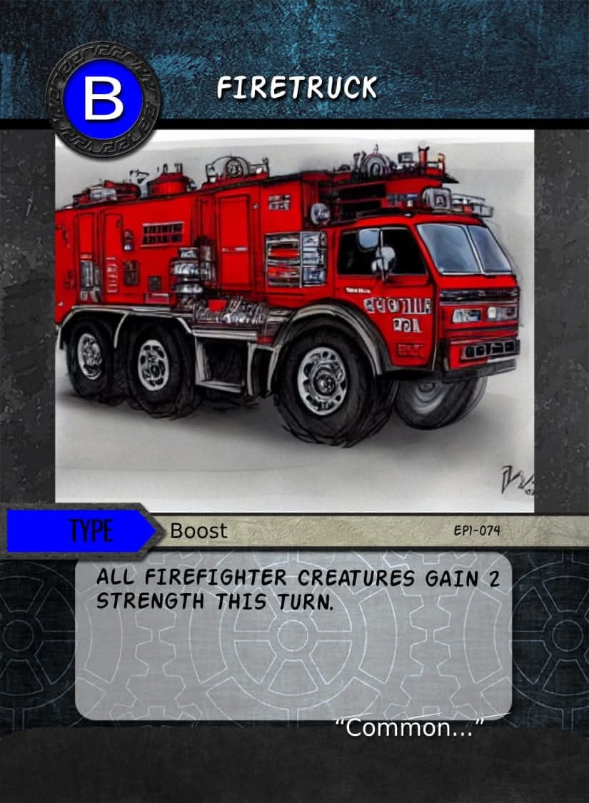 Firetruck card image