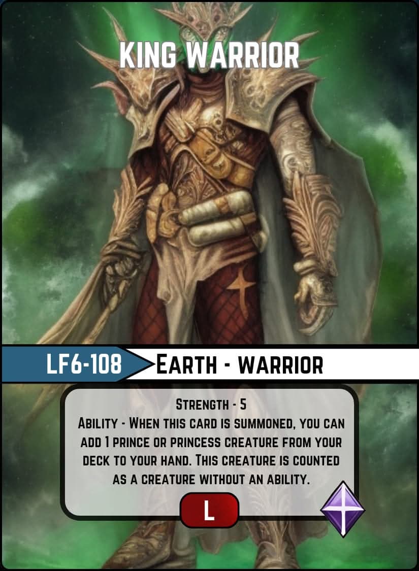 King Warrior card image