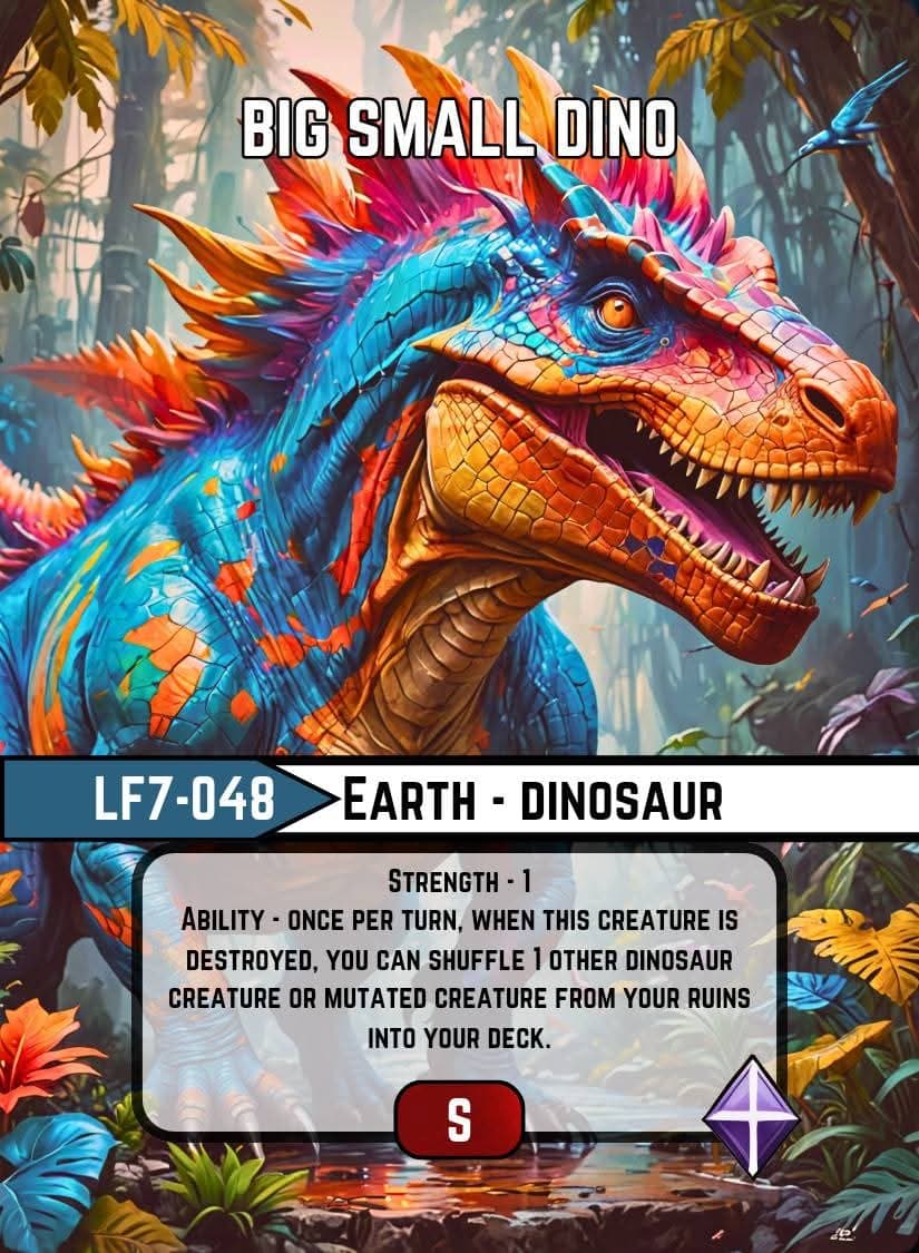 Big Small Dino card image