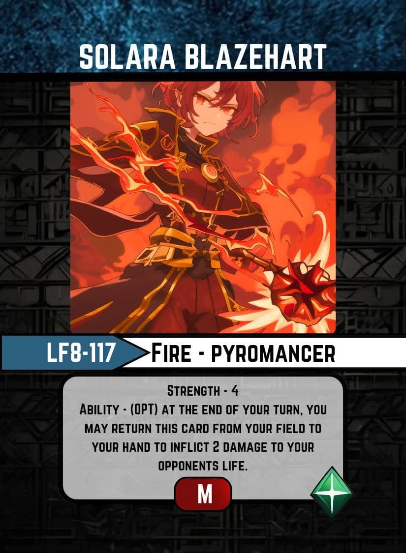 Solara Blazehart card image