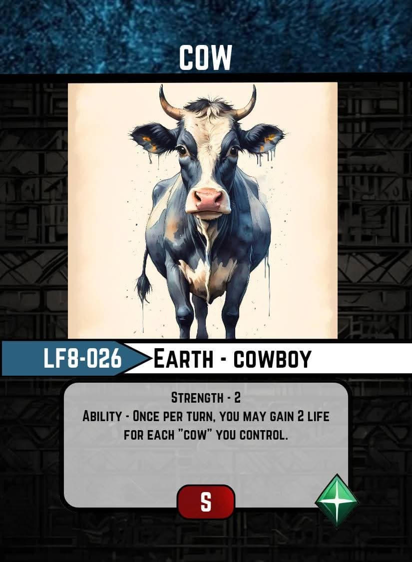 Cow card image