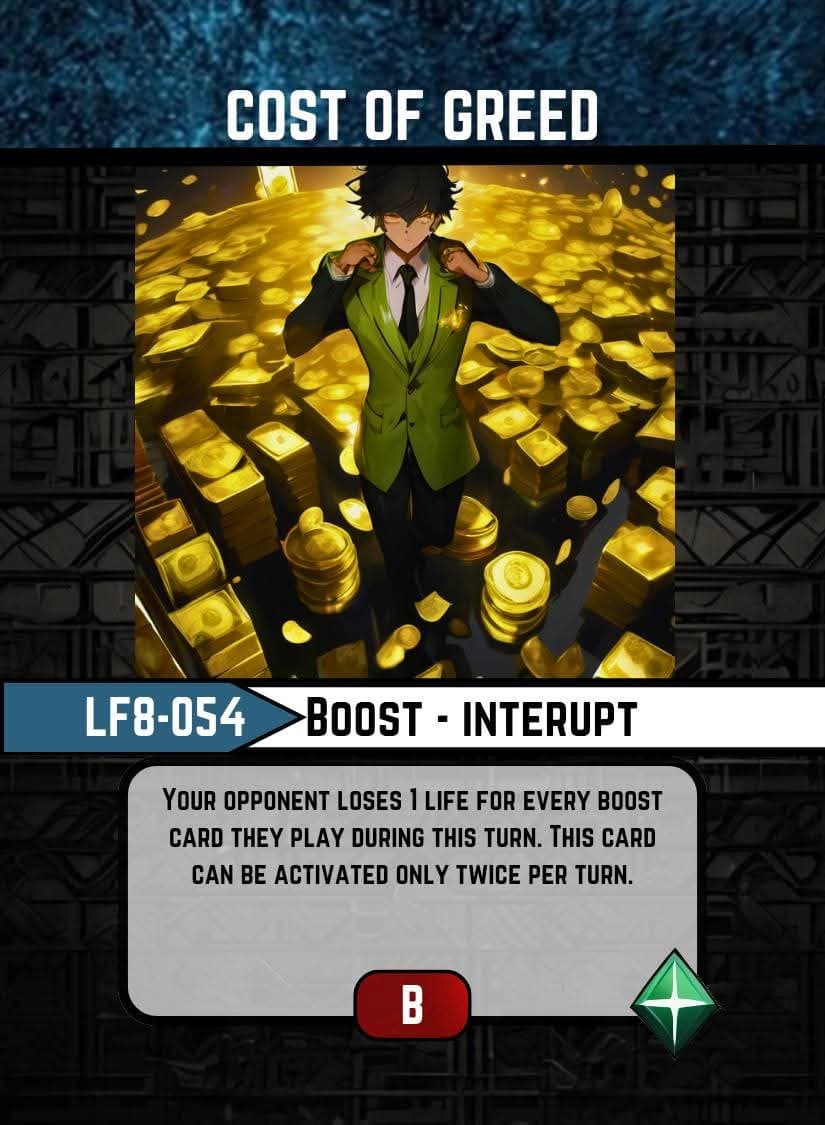 Cost of Greed card image